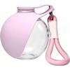 Generico Stainless Steel Dog Water Bottle,2 In 1 Round and Portable Dog Travel Water Bottle with Silicone Bowl,for Pets Walking Hiking and Travel (SETC)