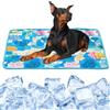 Bcuuozeeing Tappetino rinfrescante per cani e gatti, tappetino rinfrescante per cani e gatti, tappetino rinfrescante per animali domestici, cuscino rinfrescante estivo per esterni, auto, interni (blu 4, 150 x 100