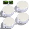Junrvivy 4 pietre gassate nano per acquario, flusso d'aria ultra silenzioso con microbolle, pietra di ossigeno da 5 cm e pietra dell'aria per acquari fino a 60 cm (bianco)