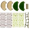Azttior Kit Accessori per Terrario Ragno Saltatore | 4 Piattaforme in Legno 4 Reti da Arrampicata 1 Ponte in Corda di Canapa | Decorazione Habitat Magnetica con Calamite Extra
