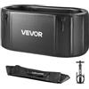 VEVOR Vasca da Bagno Gonfiabile di Ghiaccio Portatile 1500x800x760mm Nero, Coperchio Isolante per Acqua Fredda Capacità 817L, Vasca da Bagno per Recupero Sportivo,Porta Ingresso G1/2 pollice