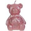 Generico Candela Orso Orsetto 6x6x8 cm Colore Rosa BOMBONIERA (3691)