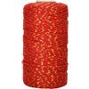 jijAcraft 328 peidi Spago di Cotone 2mm con Cordino in Oro Corda Cotone Cordoncino da Regalo per Natale Decorazioni Fai-da-Te Rosso e Dorato