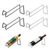 jinminamz 4 Pezzi Porta Bottiglie di Vino, Portabottiglie Vino in Metallo, Porta Vino da Tavolo, Cestello Portabottiglie per Bottiglie di vino Rosso, Cocktail, Birra e Bevande (2 Pezzi Nero, 2 Pezzi Argento)