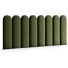 Muralo Pannello Imbottito da Parete Magic Velvet - 30x100 cm, Verde oliva