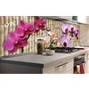DIMEX LINE Paraschizzi Auto-Adesiva per la Cucina Orchidea 180 x 60 cm | Resistente all'Acqua | QUALITA' Premium