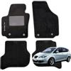 W-Parts SERIE 4 TAPPETI - TAPPETINI IN MOQUETTE NERI PER SEAT ALTEA XL AL 2006 AL 2015