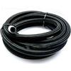 Riloer AN-8 AN8 7/16 1M Teflon Tubo flessibile per gasolio in acciaio inossidabile intrecciato, nero