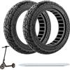 OUXI 10 X 2.125 Off Road pneumatici per scooter elettrico Ninebot F20/F30/F40/F65, pneumatici in gomma piena da 10 pollici per ruota anteriore e posteriore, pneumatici in gomma piena per scooter