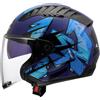 LS2, Casco Moto Jet COPTER II KANJI Gloss Blue, XXL