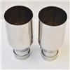 BeiZhengbhD Scarico Coda Punta Tubo 1 Pezzo Auto Modificato Bordo Piatto In Acciaio Inox Tubo Di Scarico Monostrato Punta Marmitta(IN 63 Out 101 mm)