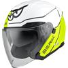 Berik OF669 Casco Vidos Jet, bianco/giallo/nero, S
