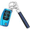 Koaudb Cover Chiave Auto per Ford Accessori 3 pulsanti, blu