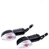 wanhaoaony Frecce Moto Indicatore di direzione anteriore/posteriore lampeggiante Lampada deviazione Moto adatta for YAMAHA YZF R1 YZFR6 FZ1 FZ8 Fazer FZ1N FZ6R XJ6(Clear)