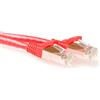 ACT ADVANCED CABLE TECHNOLOGY Cavo patch SFTP CAT6A rosso da 0,5 metri senza strappi con connettori RJ45