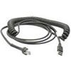Zebra USB-Kabel, 4,5m, gedreht USB-Kabel (Typ A): 4,5m, gedreht, Kabelcode U09 (CBA-U09-C15ZAR)