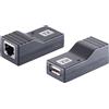 Shiverpeaks S/CONN estensione USB a massima connettività SET tramite cavo Cat 5e / Cat 6 fino a 50 m, senza necessità di alimentatore (75608)
