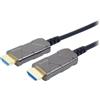 PremiumCord Cavo in fibra ottica HDMI 2.1 ad altissima velocità 8K@60Hz, connettori dorati, 30 m