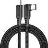 MMOBIEL VR Link Cavo da USB-C a USB-C - Cavo in nylon intrecciato Type-C a 90 gradi - 3 m