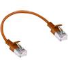 ACT Brown 0,5 metri LSZH U/FTP CAT6A, cavo patch slimline per datacenter senza strappi con connettori RJ45 (DC7200)