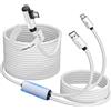 TRADEBIT cavo da 5M per Meta Oculus Quest Steam VR PC VR Pro USB-C angolato USB-A