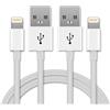 Subtel 2x subtel Cavo USB del tipo Lightning 8 Pin compatibile con iPhone 14 / 14 Pro / 13 / 13 mini / 12 / 12 Pro / 11 / 11 Pro / Xs Max / Xs / Xr / X / 8 / 8 Plus / 7 / 7 Plus / 6 / 6S / 6 Plus / 6s Plus / 5 / 5c / 5s (Lightning) cavetto per telefono …