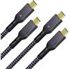 bez marki Thunderbolt 4 Cable Maxonar 1.6 m 2 pieces 40Gb/s 100W 8K USB4 USB-C