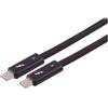 S/CONN Cavo di collegamento USB-C TB5 Pro, Thunderbolt 5, 80 Gbit/s, 240 W, DP 2.1, PCIe 4.0, video fino a 16K - Lunghezza: 2 m