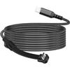 OEM Cavo USB-C per ricarica rapida - Curvatura a 90 gradi - 2 metri - Nero - Cavo di alimentazione ad alta velocità