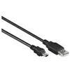 OEM Cavo mini USB con connettori placcati in oro, 0,5 metri, nero