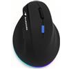 Blue Stork Mouse ergonomica per destrimani - 2.4G+BT - BLUESTORK - Tasto blu, 4800 DPI - Nero