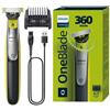 Philips Rasoio OneBlade 360 - PHILIPS - QP2734/23 - 60 minuti - Lame a 360° - Verde / Nero