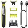 Philips Rasoio elettrico - PHILIPS - OneBlade Pro - Lame a doppia direzione - 14 impostazioni di altezza - autonomia di 90 minuti