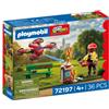 PLAYMOBIL City Action 72197: Drone dei pompieri con getti d'acqua