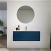 Parama Mobile bagno sospeso 120 cm un cassetto blu zaffiro opaco con lavabo | Ardenne
