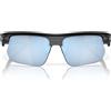 Oakley Occhiali da Sole OO9400 940009 Bisphaera Nero/Azzurro Unisex Polarizzati 68/6/136