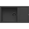 Elleci Lavello Elleci Incasso 1 vasca 86×50 Unico 410 Granitek Nero LGU41040BKM