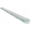 KOLORENO Plafoniera Stagna LED T8 2x150 cm - Grigia - per due tubi LED alimentati su un lato - Resistente a polvere e umidità - Grado di protezione IP65 - Illuminazione industriale per garage e magazzino