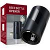 Royiwe Apribottiglie automatico con magnete, per aprire bottiglie di sughero a corona, spinta e pull, apribottiglie per birra, idea regalo perfetta per papà, marito, amico e nonno (nero)