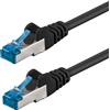 Non applicabile Cavo - Rete - Cavo Di Rete Patch In Rame Cat. 6a S/ftp Lszh 15 M Nero