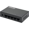 INTELLINET Rete - Switch Hub Ethernet 10/100mbps 5 Porte Desktop In Metallo