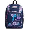 Seven Zaino Monoscomparto, Blu, Tasche multifunzione, Per ragazze, Scuola, Tempo libero e viaggi