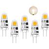 I-SHUNFA Lampadine LED G4 Bianco Naturale 4000K,AC/DC 12V,0.5W Sostituisce per Lampadine Alogene 5W-10W,90LM Non Dimmerabile,Mini Lampadine LED a Risparmio Energetico,Confezione da 5