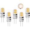 I-SHUNFA Lampade a LED G4,12V AC/DC bianco naturale 4000K,160LM G4,Nessuno sfarfallio,1,5 W sostituisce lampade alogene da 15 W,Piccole lampade a piedistallo a LED,Per cappa da cucina,Confezione da 5