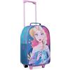 Disney Trolley Bambina Valigia Trolley Minnie Stitch Frozen Valigia per Bambini da Viaggio Bagaglio a Mano Cabin Bag 2 Ruote Accessori Minnie Elsa Stitch Gadget (Blu Elsa)