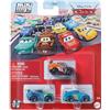 Mattel Cars Mini Racers, set di 3 veicoli pressofusi (NG Trio Pack - Michael Rotor, Tim Treadless, Jim Reverick)