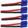 Yiqigou 2pairs EC5 Placcato oro Modello Aereo Accessori EC5 Maschio Femmina Connettore Connettore Adattatore con 12AWG Morbido Silicone Cavo Elettrico