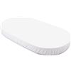 Waldin Lenzuolo con Angoli per Letto Ovale 124x73 cm - White