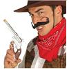 FIESTAS GUIRCA | Revolver Finto Argento (25 cm) - Accessorio per Costume da Cowboy del Far West, Sceriffo, Western, Carnevale, Halloween, Feste a Tema - Bambino Adulto - Argento