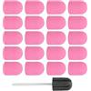 Dioche Banda Abrasiva per Unghie Punte da Trapano di Ricambio Teste per Trapano per Unghie Set di Tappi Abrasivi per Lucidatura per Nail Art Accessori per Lima Elettrica Levigatrici per Unghie Manicure(rosa)